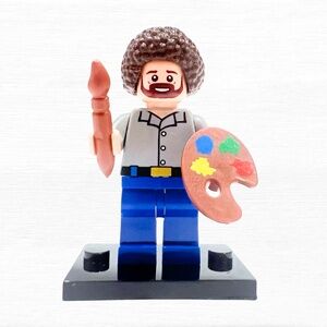 🎨 Bob Ross Deadpool Lego Mini Figurine